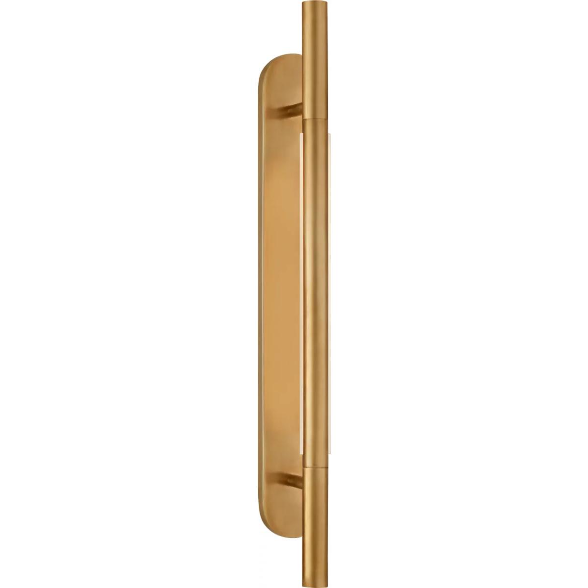 Visual Comfort Signature Collection KW2285AB-EC Kelly Wearstler Rousseau LED 2.5 inch Antique-Burnished Brass Bracketed Sconce Wall Light, Medium