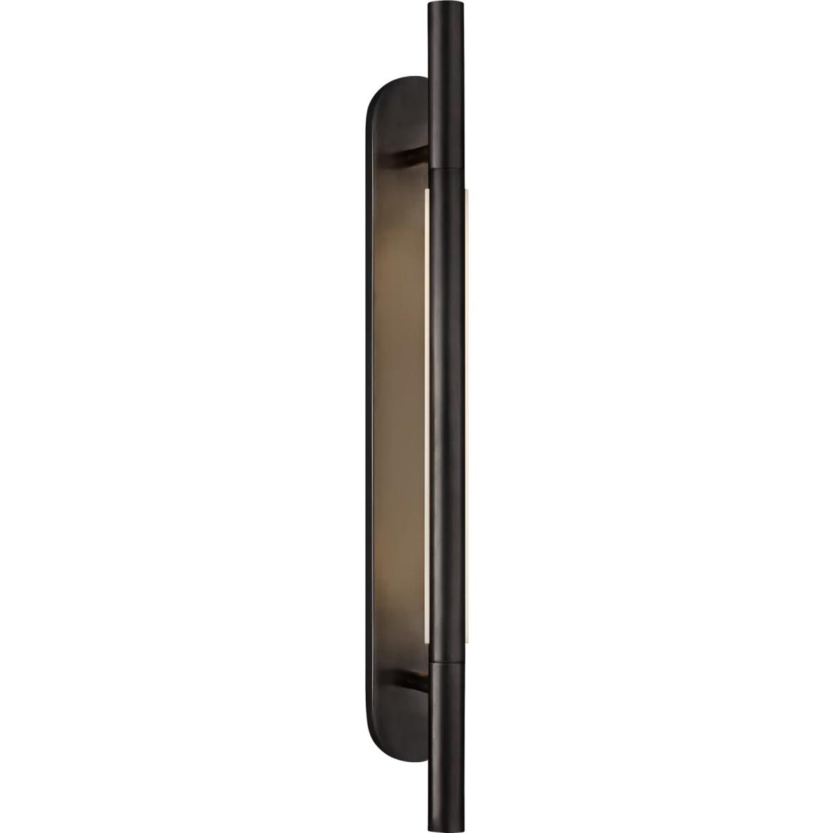 Visual Comfort Signature Collection KW2285BZ-EC Kelly Wearstler Rousseau LED 2.5 inch Bronze Bracketed Sconce Wall Light, Medium