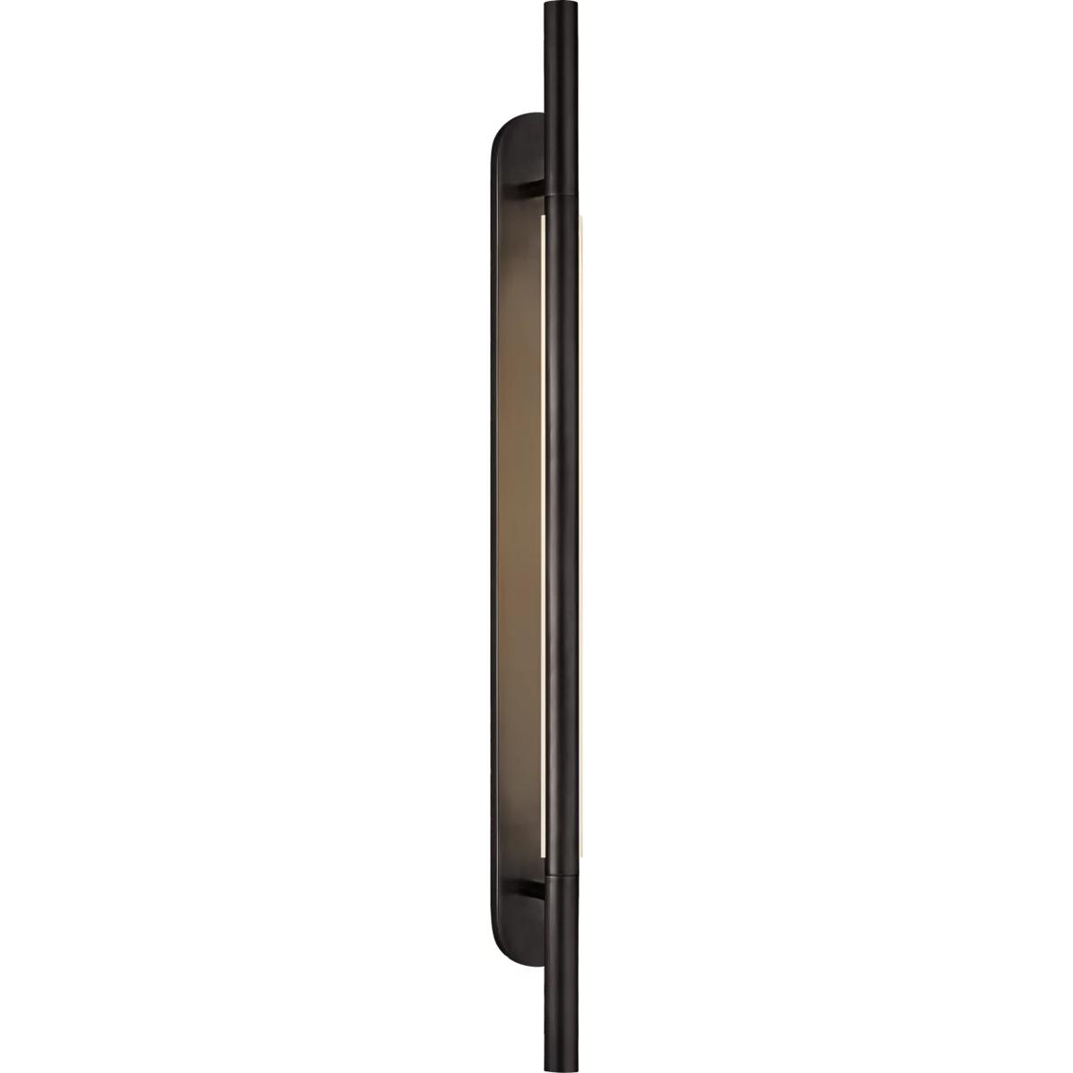 Visual Comfort Signature Collection KW2286BZ-EC Kelly Wearstler Rousseau LED 2.5 inch Bronze Bracketed Sconce Wall Light, Large