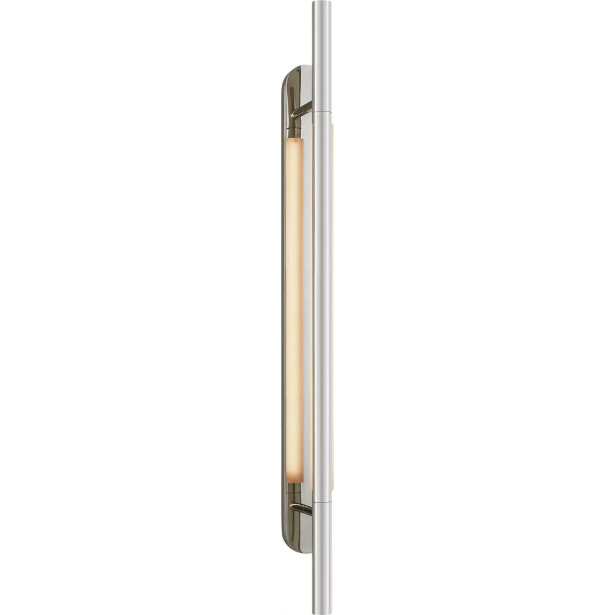 Visual Comfort Signature Collection KW2286PN-EC Kelly Wearstler Rousseau LED 2.5 inch Polished Nickel Bracketed Sconce Wall Light, Large