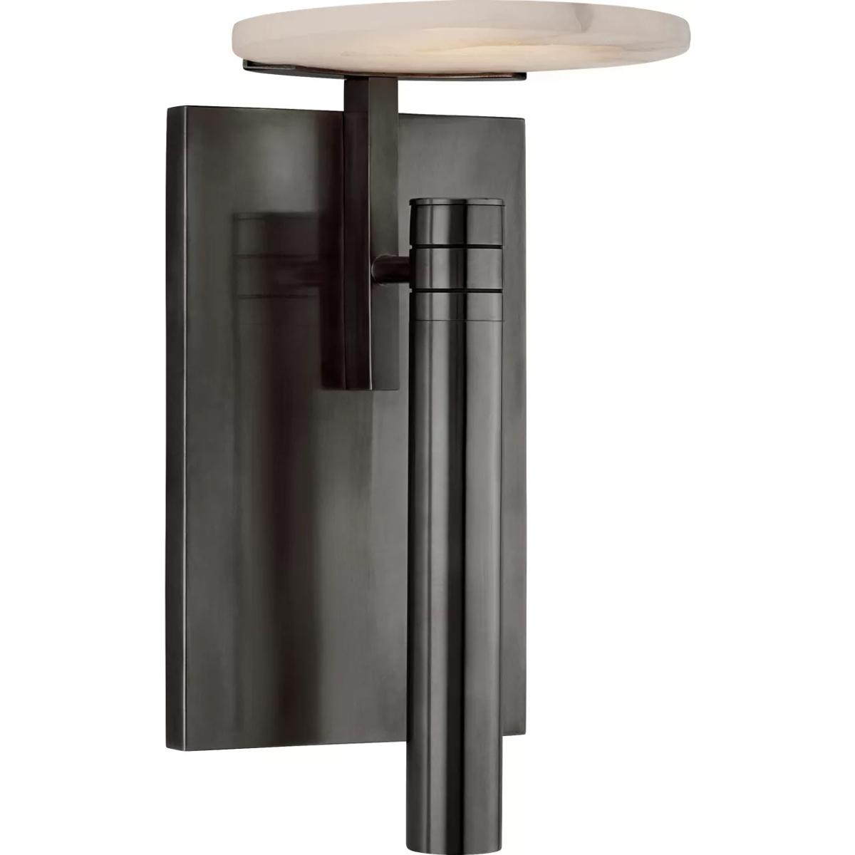 Visual Comfort Signature Collection KW2610BZ-ALB Kelly Wearstler Melange LED 6 inch Bronze Floating Disc Sconce Wall Light