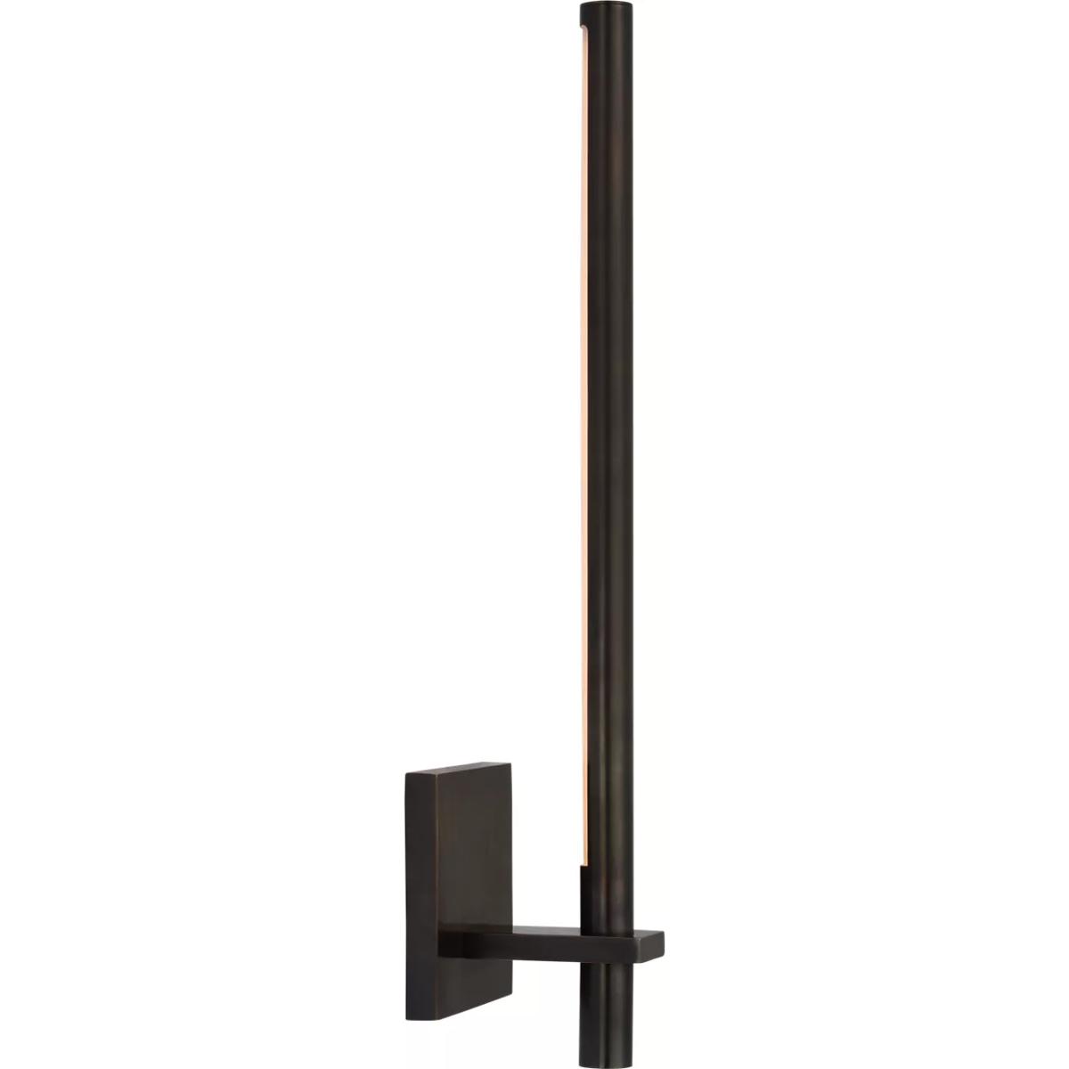 Visual Comfort Signature Collection KW2735BZ Kelly Wearstler Axis LED 4.5 inch Bronze Sconce Wall Light, Medium