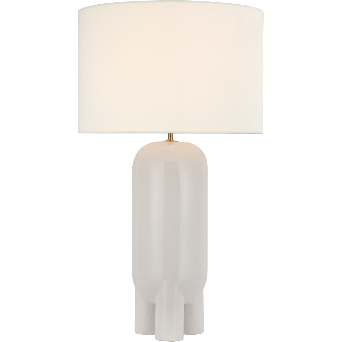 Visual Comfort Signature Collection KW3664NWT-L Kelly Wearstler Chalon 30 inch 15 watt New White Table Lamp Portable Light, Large