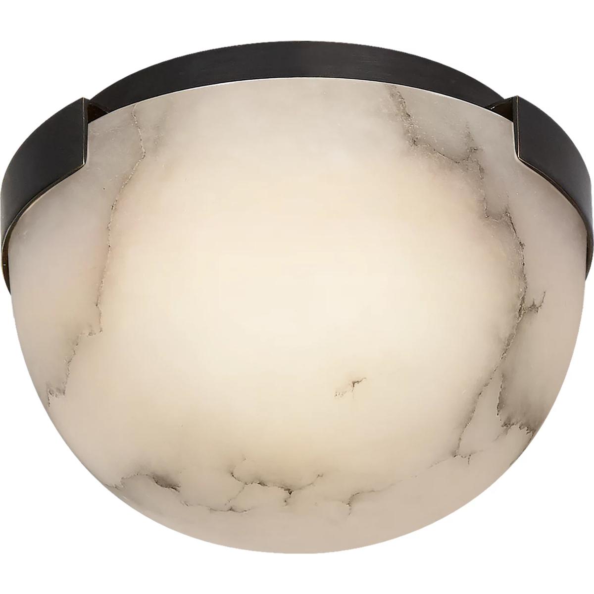 Visual Comfort Signature Collection KW4011BZ-ALB Kelly Wearstler Melange LED 5 inch Bronze Flush Mount Ceiling Light
