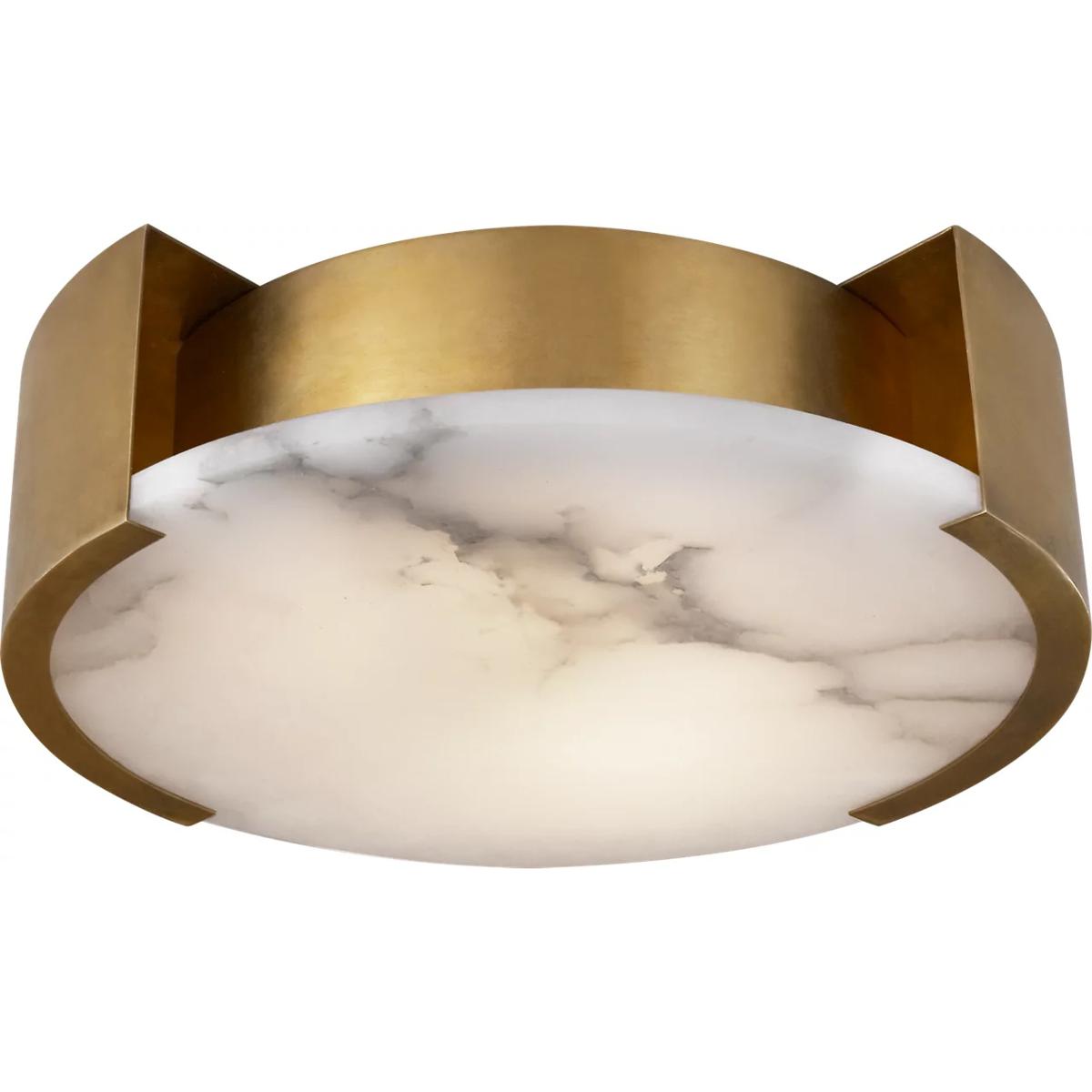 Visual Comfort Signature Collection KW4012AB Kelly Wearstler Melange LED 14 inch Antique-Burnished Brass Flush Mount Ceiling Light, Small