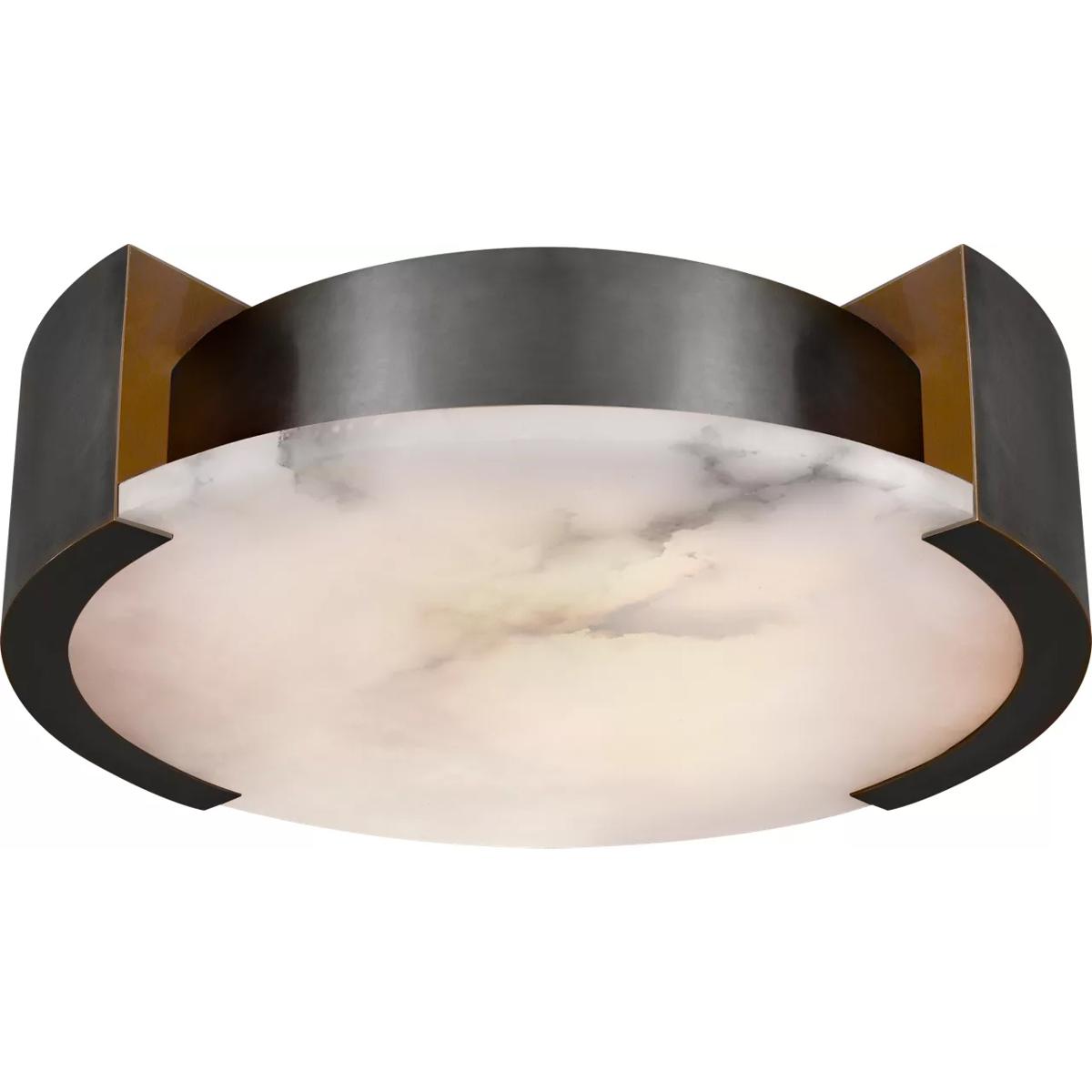 Visual Comfort Signature Collection KW4013BZ Kelly Wearstler Melange LED 17 inch Bronze Flush Mount Ceiling Light, Large