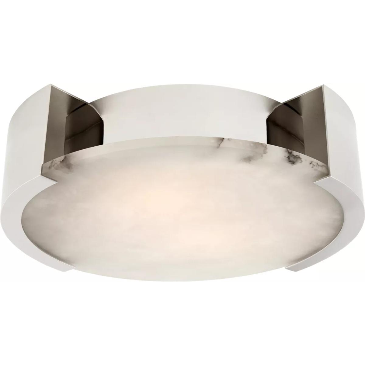 Visual Comfort Signature Collection KW4013PN Kelly Wearstler Melange LED 17 inch Polished Nickel Flush Mount Ceiling Light, Large