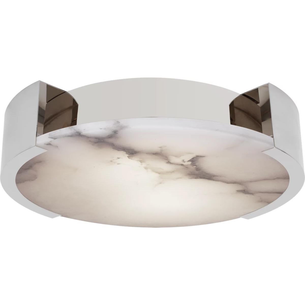 Visual Comfort Signature Collection KW4016PN-ALB Kelly Wearstler Melange LED 21 inch Polished Nickel Flush Mount Ceiling Light, Large