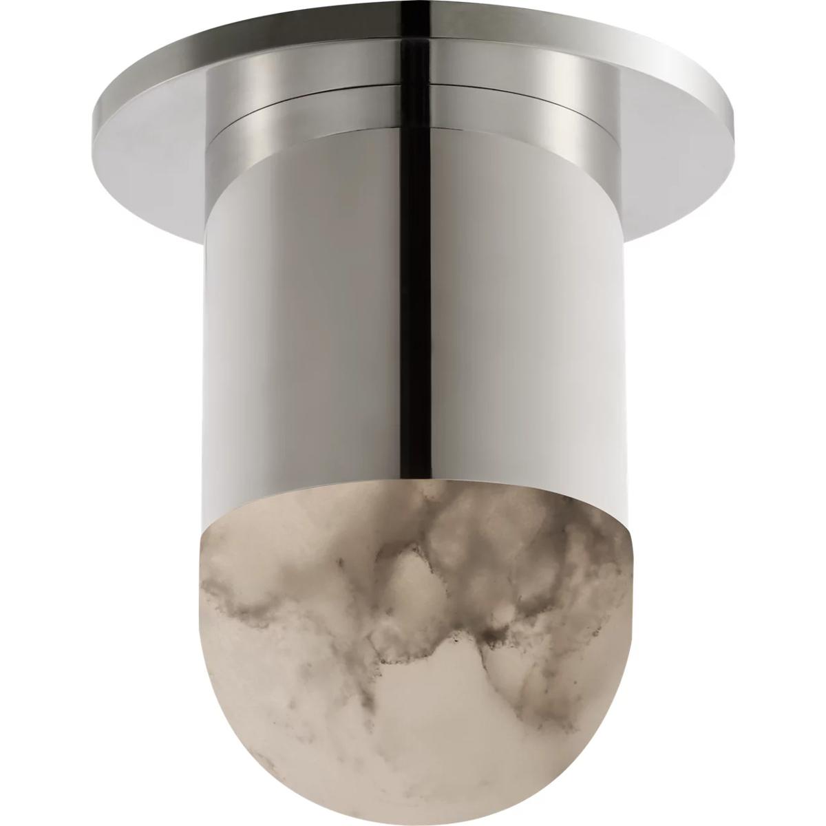 Visual Comfort Signature Collection KW4018PN-ALB Kelly Wearstler Melange LED 3 inch Polished Nickel Monopoint Flush Mount Ceiling Light