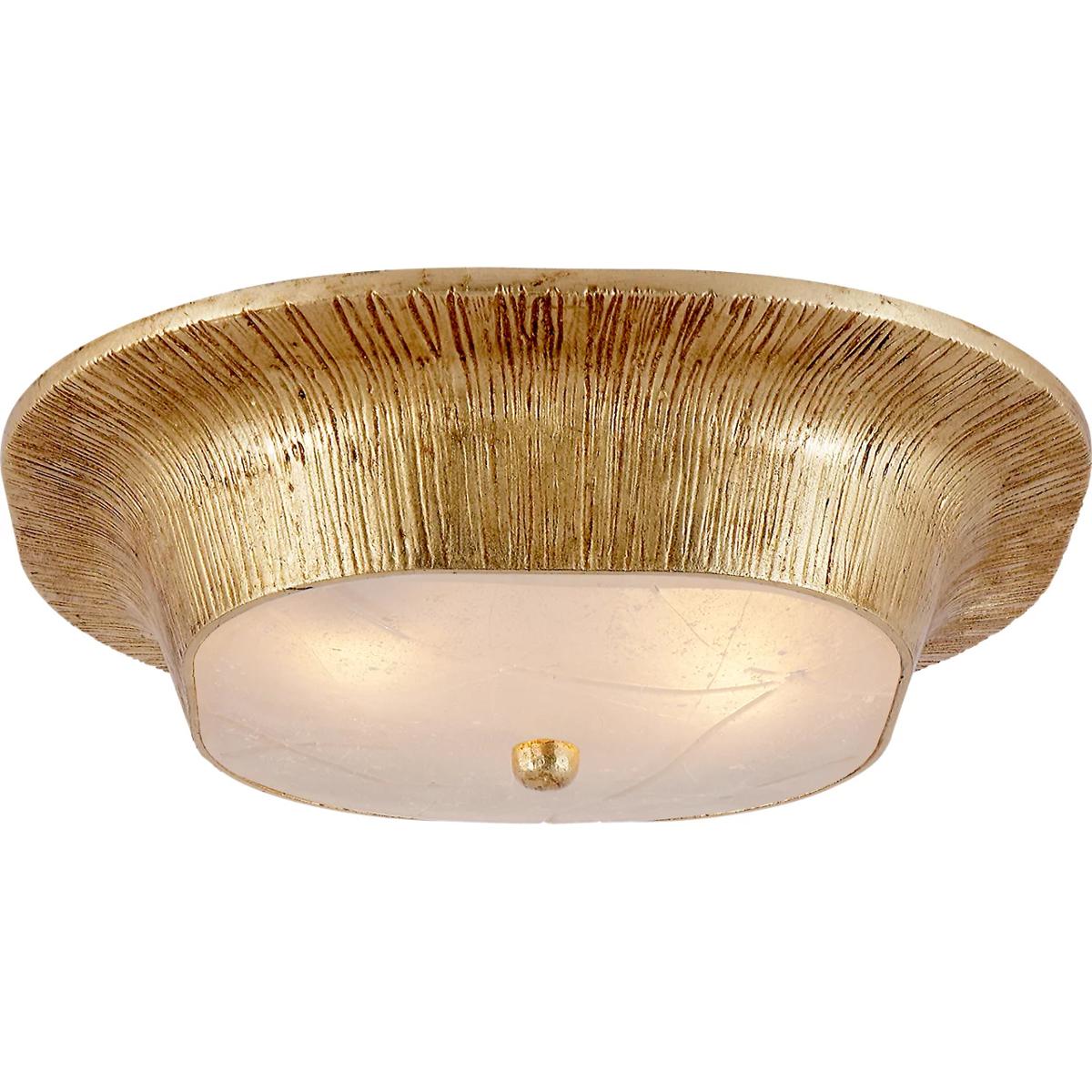Visual Comfort Signature Collection KW4050G-FR Kelly Wearstler Utopia 2 Light 14 inch Gild Flush Mount Ceiling Light