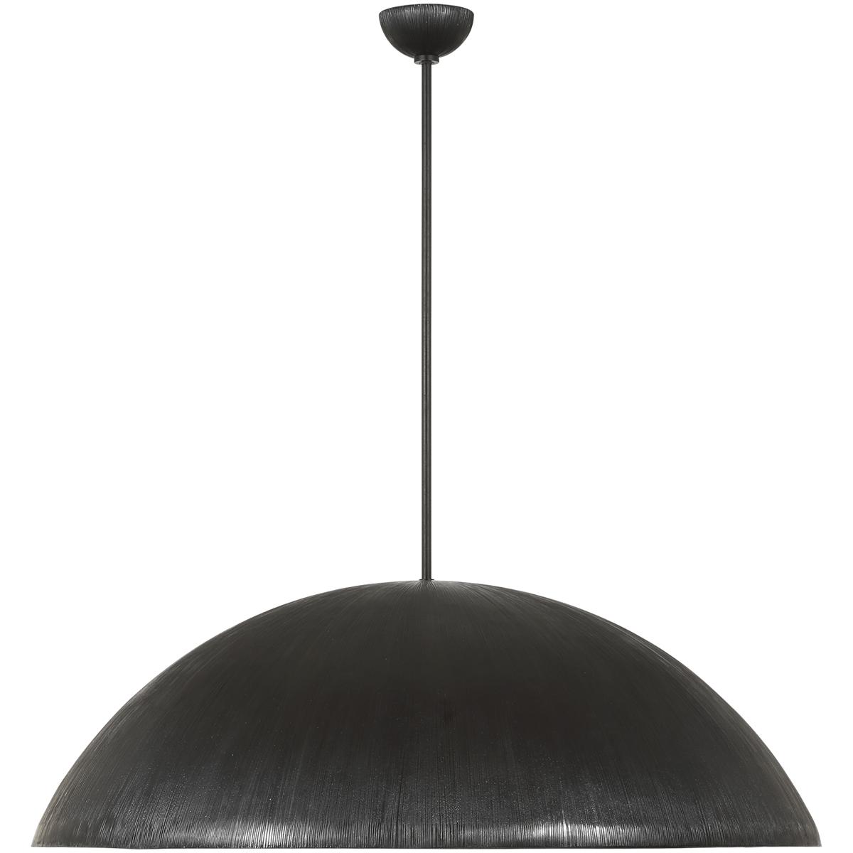 Visual Comfort Signature Collection KW5042AI-WG Kelly Wearstler Utopia LED 48 inch Aged Iron Sculpted Pendant Ceiling Light