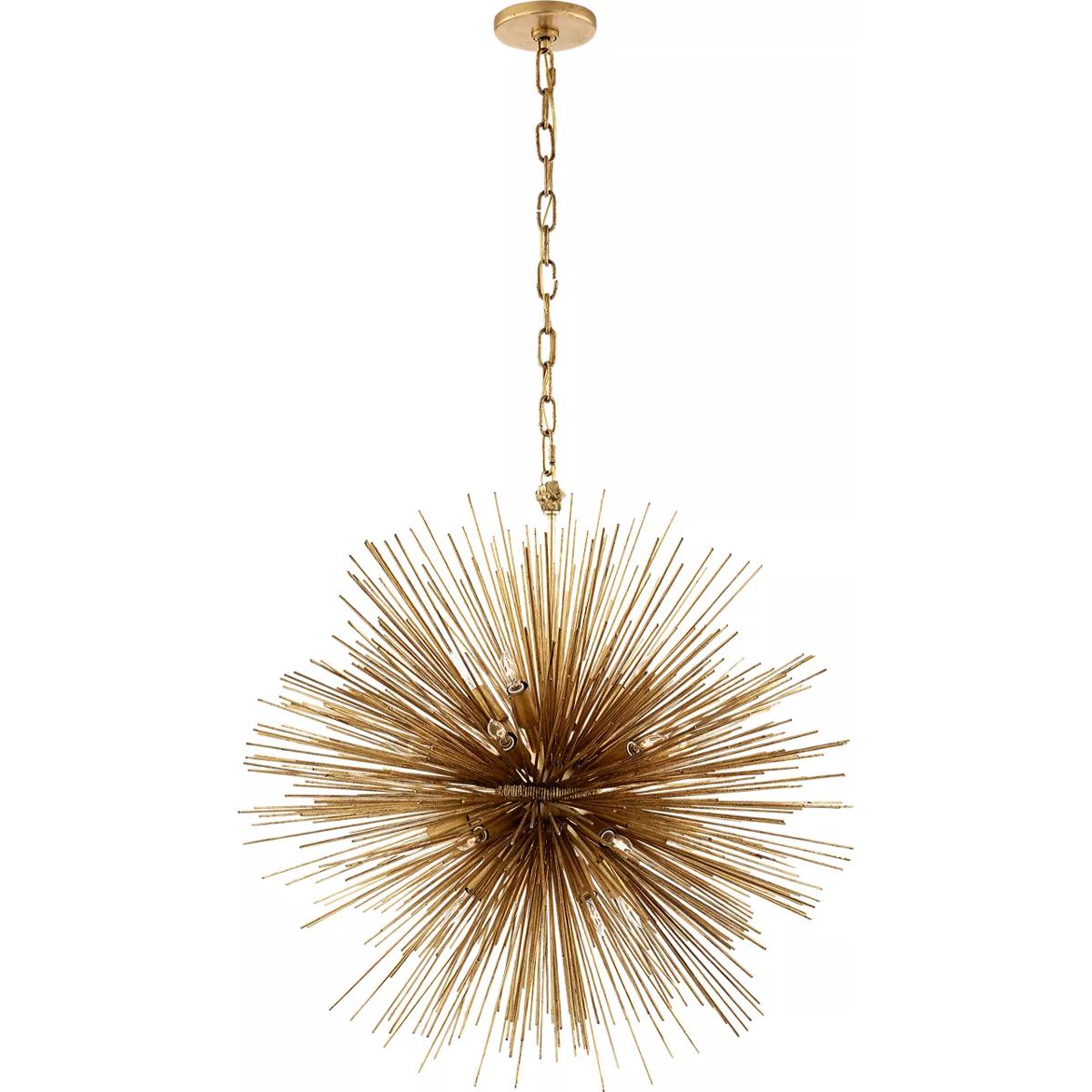 Visual Comfort Signature Collection KW5071G Kelly Wearstler Strada 20 Light 28 inch Gild Round Chandelier Ceiling Light, Medium