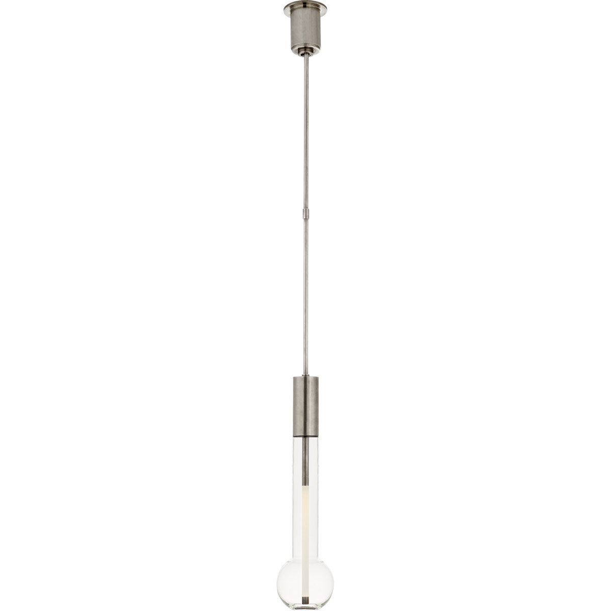 Visual Comfort Signature Collection KW5130AN Kelly Wearstler Nye LED 6 inch Antique Nickel Pendant Ceiling Light