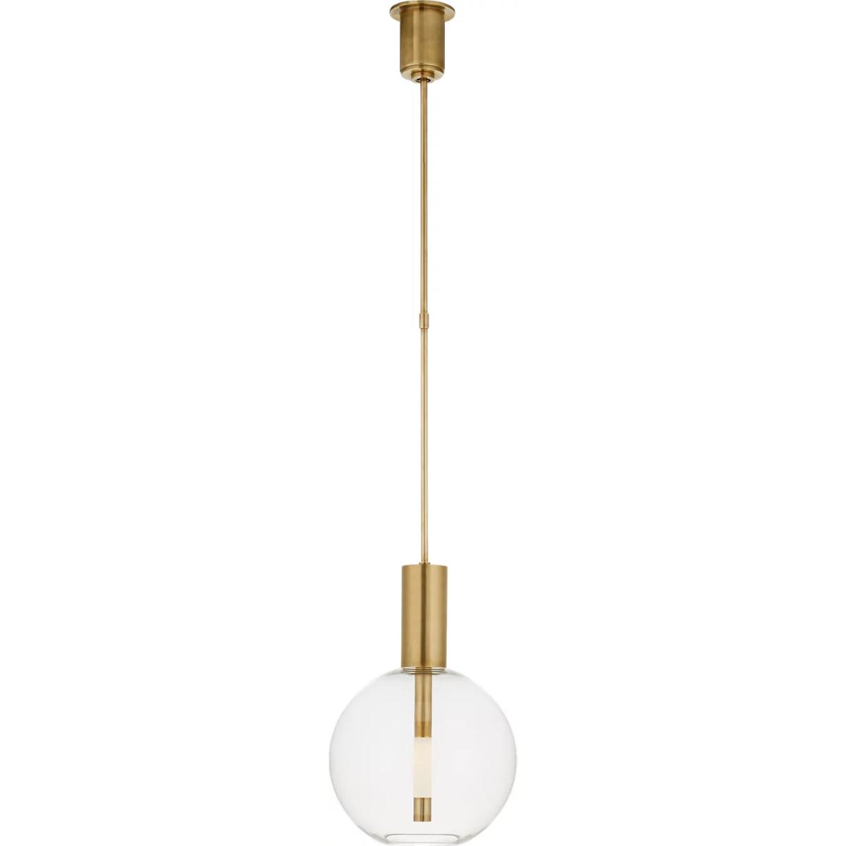 Visual Comfort Signature Collection KW5131AB Kelly Wearstler Nye LED 13 inch Antique-Burnished Brass Globe Pendant Ceiling Light