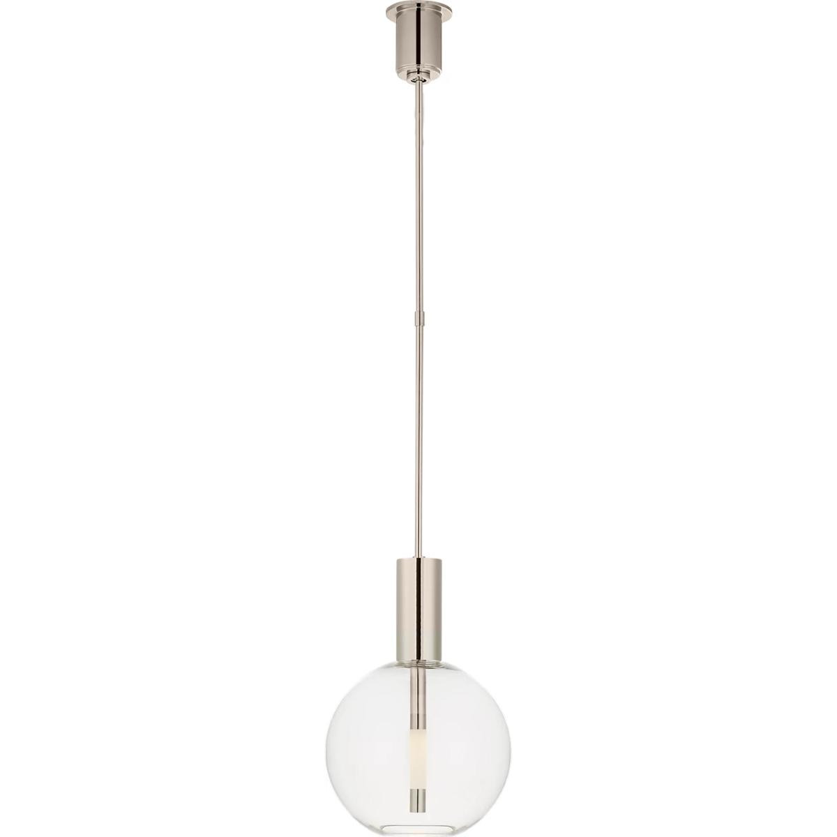 Visual Comfort Signature Collection KW5131PN Kelly Wearstler Nye LED 13 inch Polished Nickel Globe Pendant Ceiling Light
