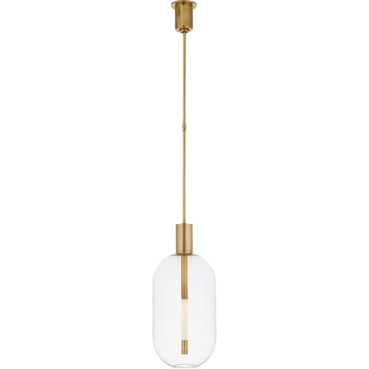 Visual Comfort Signature Collection KW5132AB Kelly Wearstler Nye LED 11 inch Antique-Burnished Brass Pendant Ceiling Light