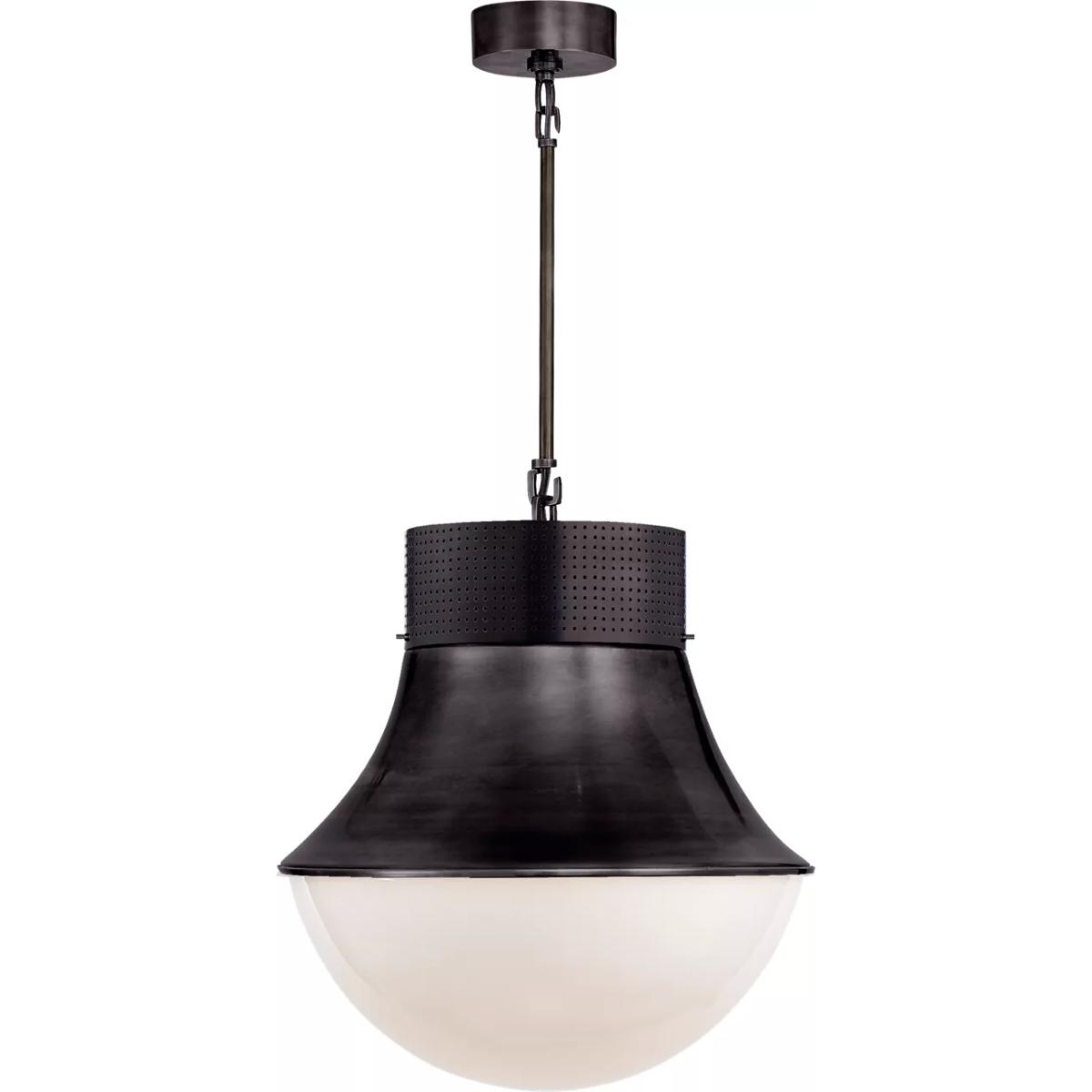 Visual Comfort Signature Collection KW5223BZ-WG Kelly Wearstler Precision 1 Light 17 inch Bronze Pendant Ceiling Light, Large