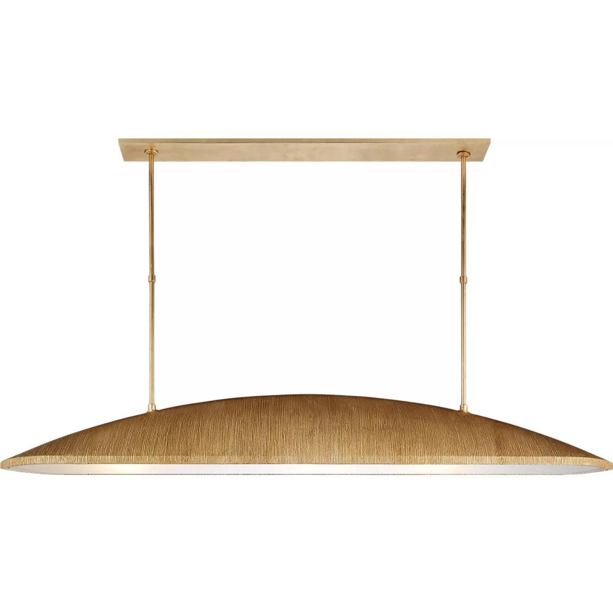 Visual Comfort Signature Collection KW5550G-FA Kelly Wearstler Utopia LED 60.25 inch Gild Linear Pendant Ceiling Light, Large