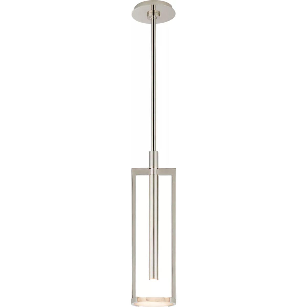 Lighting New York R-KW5610PN-ALB Visual Comfort Signature Collection Kelly Wearstler Melange LED 5 inch Polished Nickel Floating Disc Pendant Ceiling
