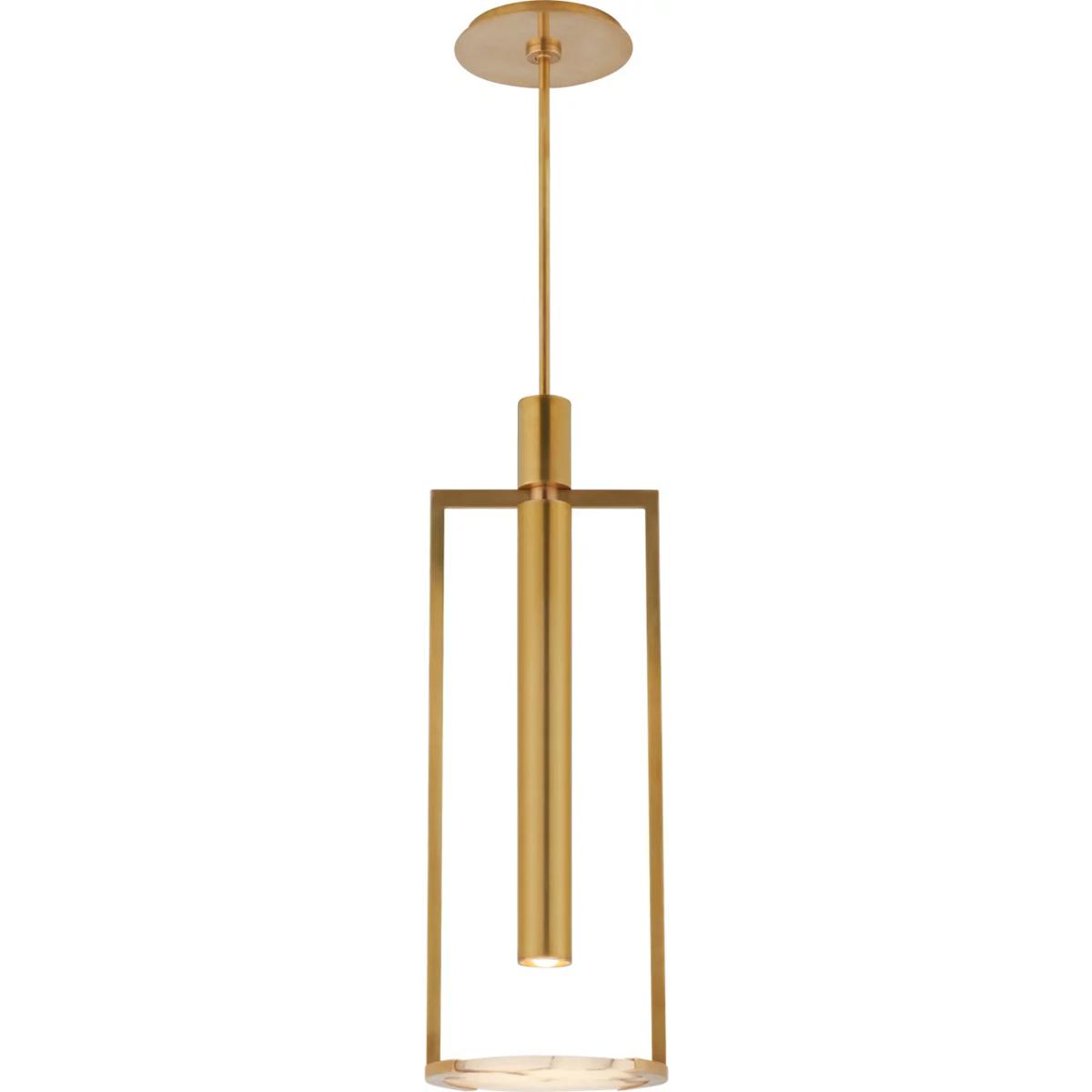 Visual Comfort Signature Collection KW5612AB-ALB Kelly Wearstler Melange LED 10.25 inch Antique-Burnished Brass Floating Disc Pendant Ceiling Light, M