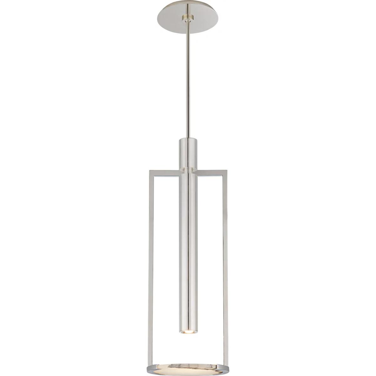 Visual Comfort Signature Collection KW5612PN-ALB Kelly Wearstler Melange LED 10.25 inch Polished Nickel Floating Disc Pendant Ceiling Light, Medium
