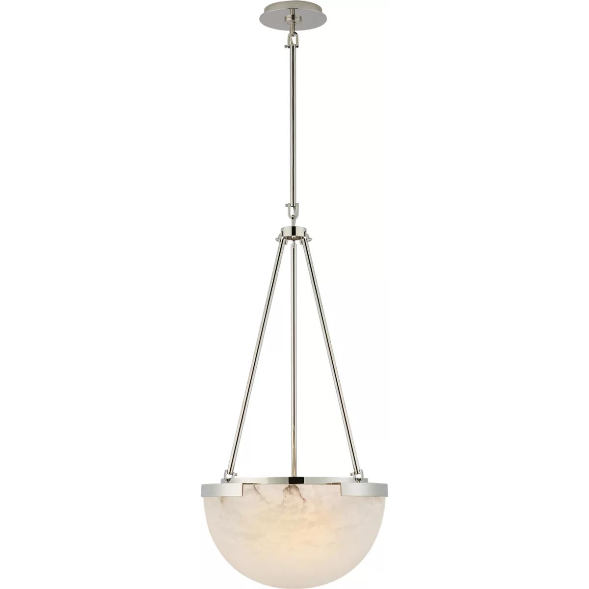 Visual Comfort Signature Collection KW5618PN-ALB Kelly Wearstler Melange LED 15 inch Polished Nickel Pendant Ceiling Light, Small