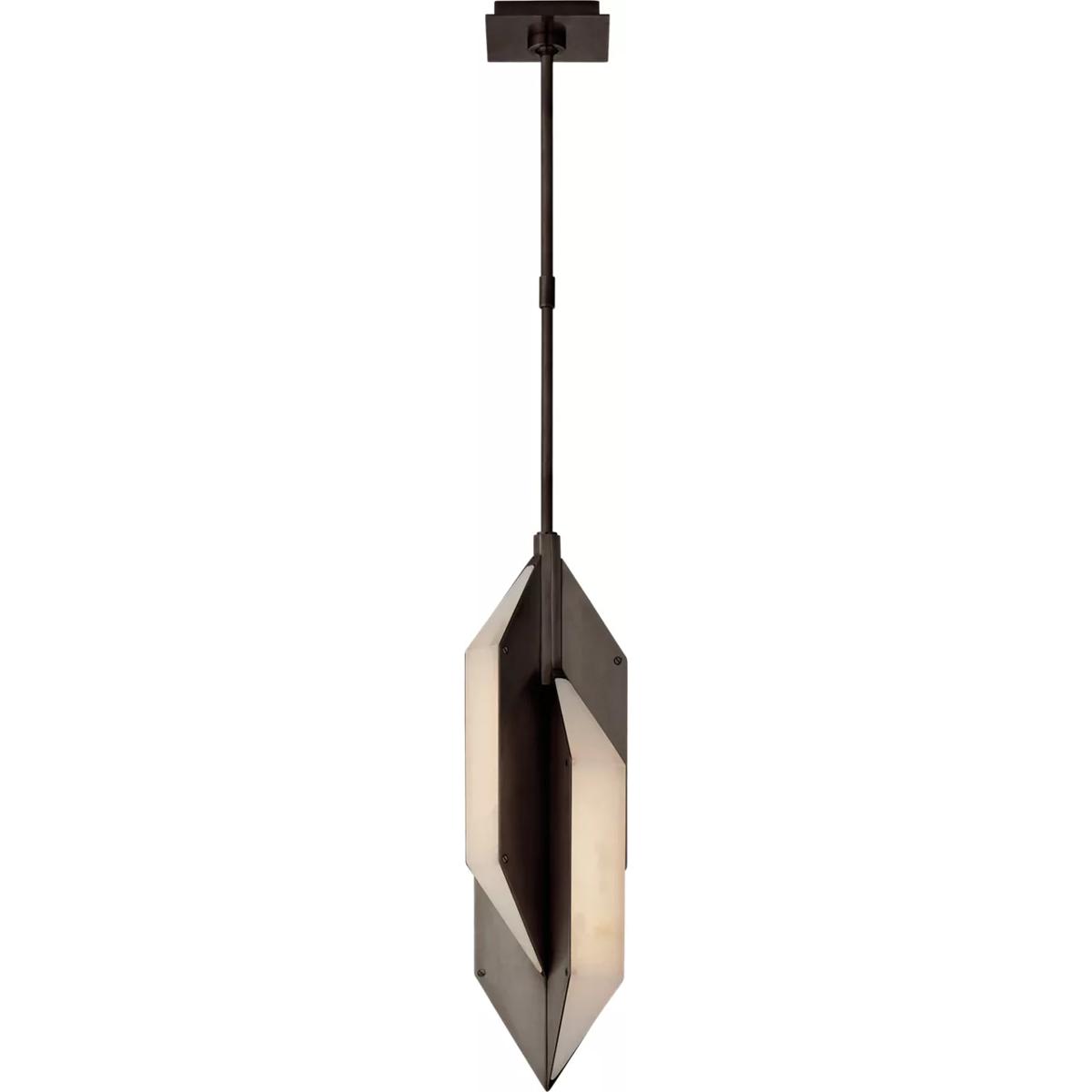 Visual Comfort Signature Collection KW5721BZ-ALB Kelly Wearstler Ophelion LED 6 inch Bronze Pendant Ceiling Light, Small
