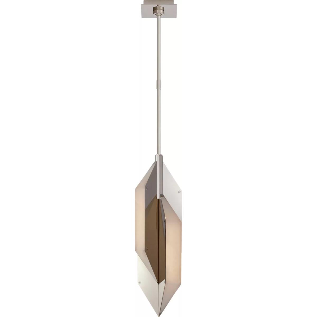 Visual Comfort Signature Collection KW5721PN-ALB Kelly Wearstler Ophelion LED 6 inch Polished Nickel Pendant Ceiling Light, Small