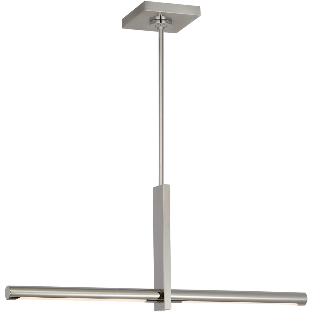 Visual Comfort Signature Collection Kelly Wearstler Axis 24 Inch 2 Light LED Linear Suspension Light Axis - KW 5728PN - Modern Contemporary