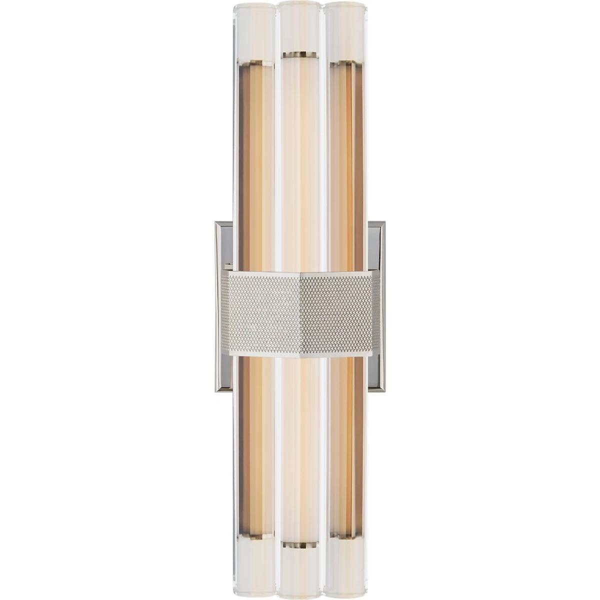 Visual Comfort Signature Collection LR2905PN-CG Lauren Rottet Fascio LED 4.5 inch Polished Nickel Sconce Wall Light