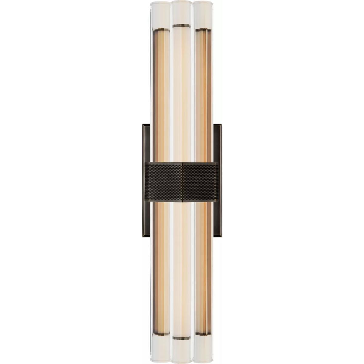 Visual Comfort Signature Collection LR2909BZ-CG Lauren Rottet Fascio LED 4.25 inch Bronze Sconce Wall Light