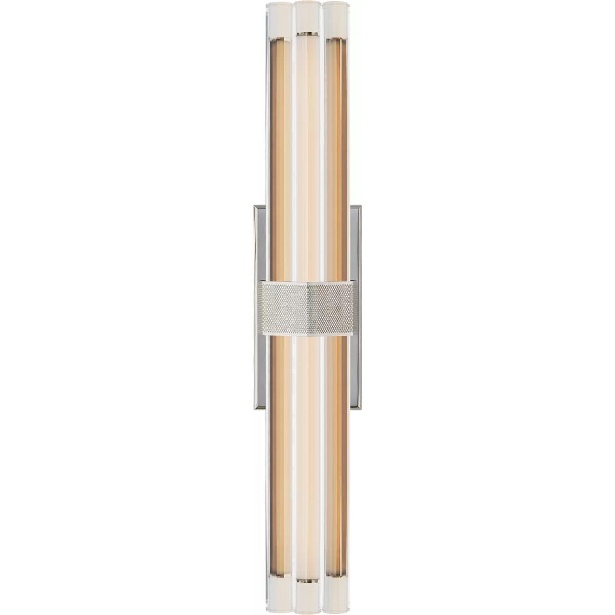 Visual Comfort Signature Collection LR2910PN-CG Lauren Rottet Fascio LED 4.25 inch Polished Nickel Sconce Wall Light