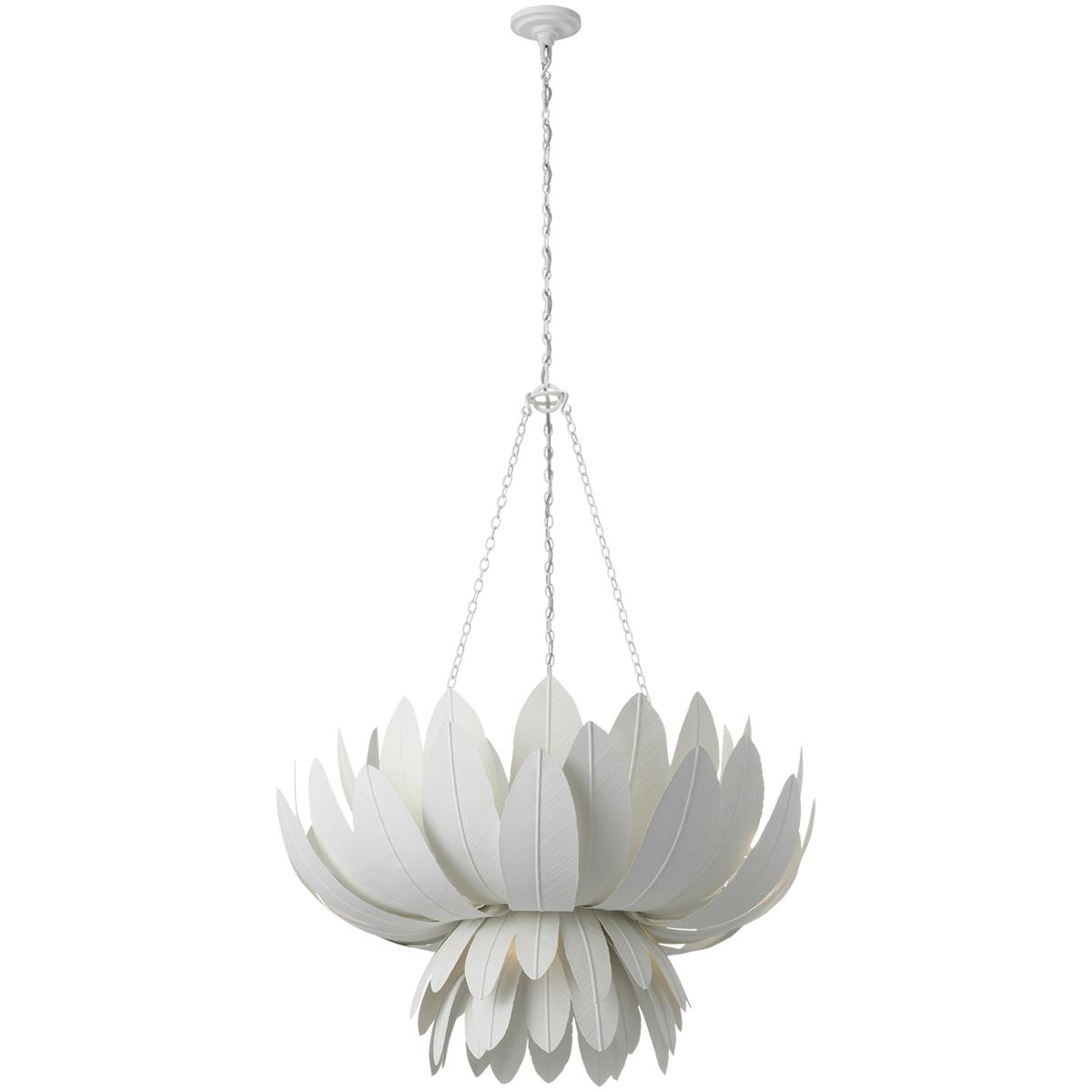 Visual Comfort Signature Collection MF5364PW Marie Flanigan Sinclair LED 33.75 inch Plaster White Sculpted Chandelier Ceiling Light