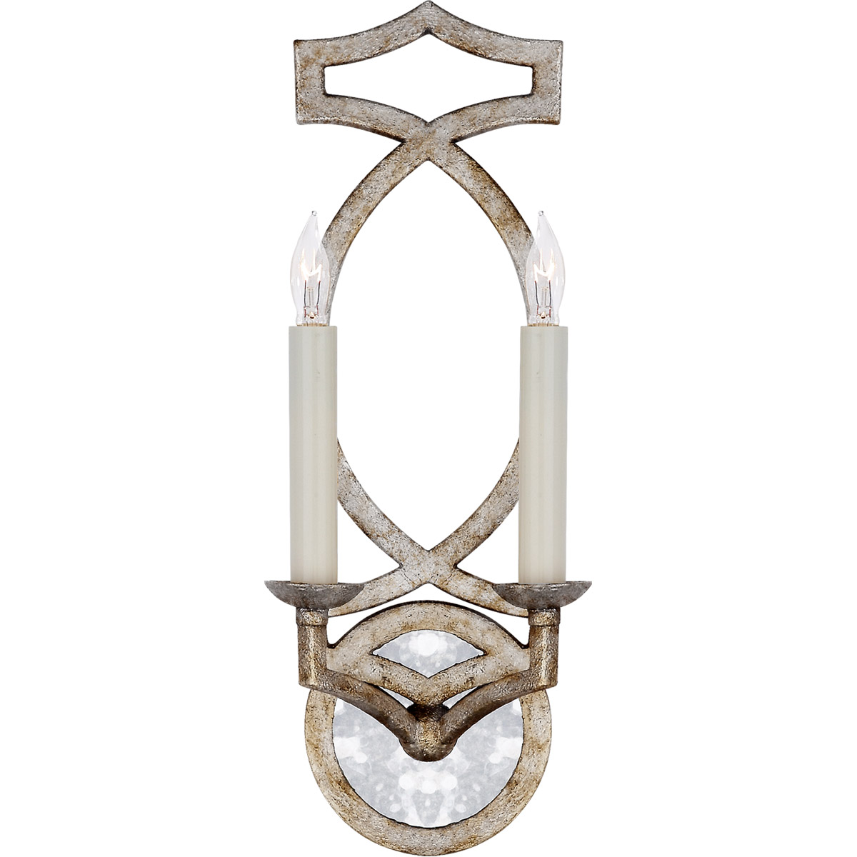 Lighting New York R-NW2311VS Visual Comfort Niermann Weeks Brittany 2 Light 5 inch Venetian Silver Sconce Wall Light, Niermann Weeks NW2311VS - Open B