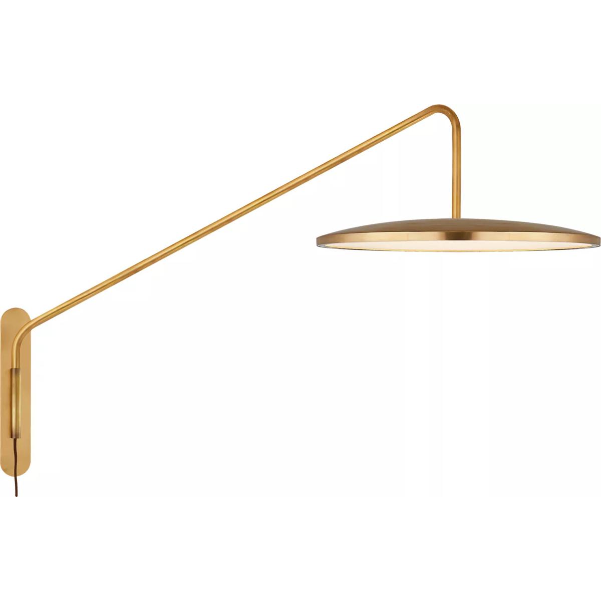 Visual Comfort Signature Collection PB2020NB Peter Bristol Dot LED 16.25 inch Natural Brass Articulating Wall Light