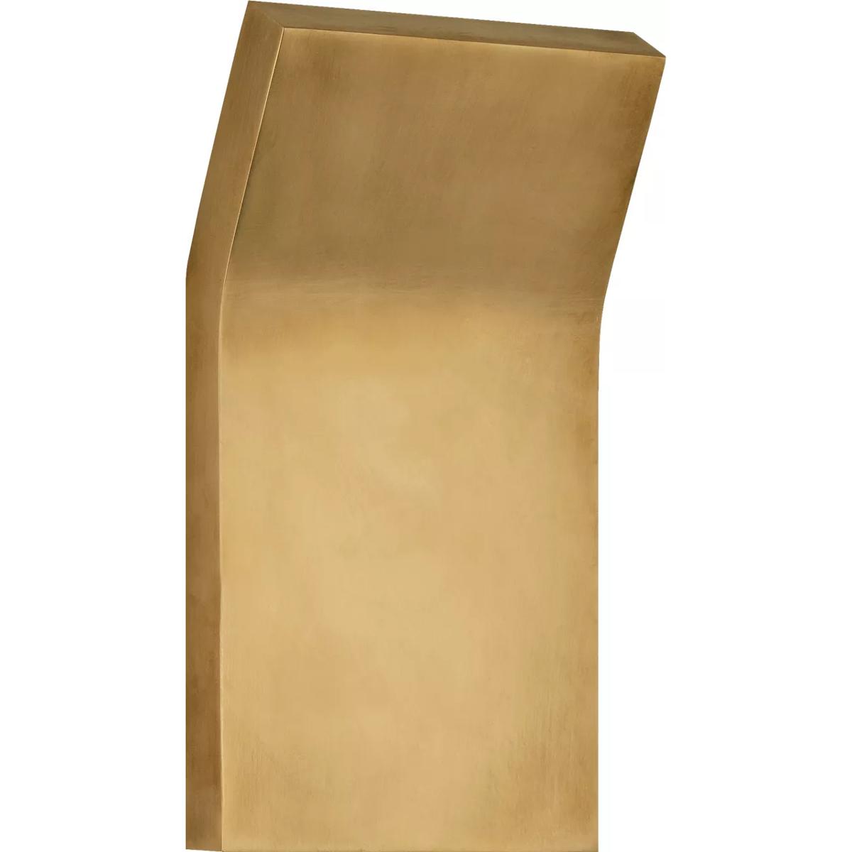 Visual Comfort Signature Collection PB2052NB Peter Bristol Bend LED 4.5 inch Natural Brass Wall Light, Medium