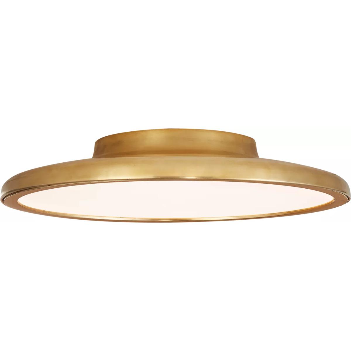 Visual Comfort Signature Collection PB4000NB Peter Bristol Dot LED 13.75 inch Natural Brass Flush Mount Ceiling Light