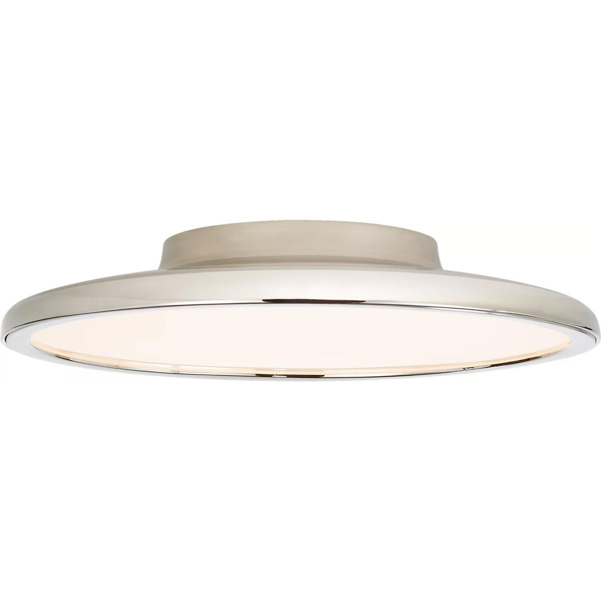Visual Comfort Signature Collection PB4000PN Peter Bristol Dot LED 13.75 inch Polished Nickel Flush Mount Ceiling Light