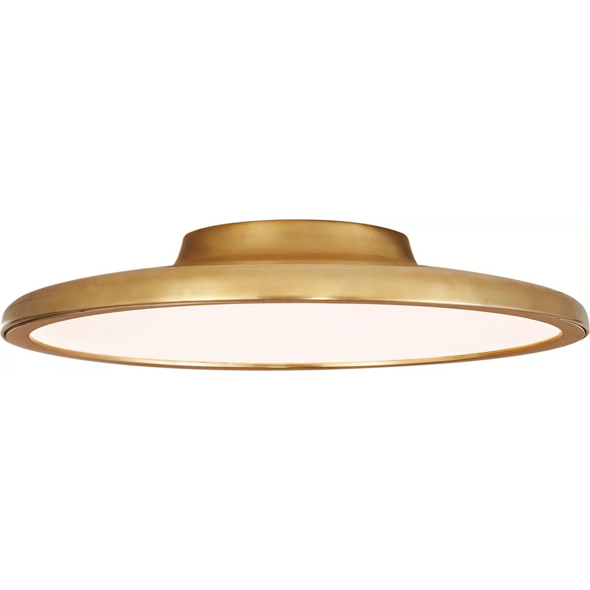 Visual Comfort Signature Collection PB4003NB Peter Bristol Dot LED 16.5 inch Natural Brass Flush Mount Ceiling Light