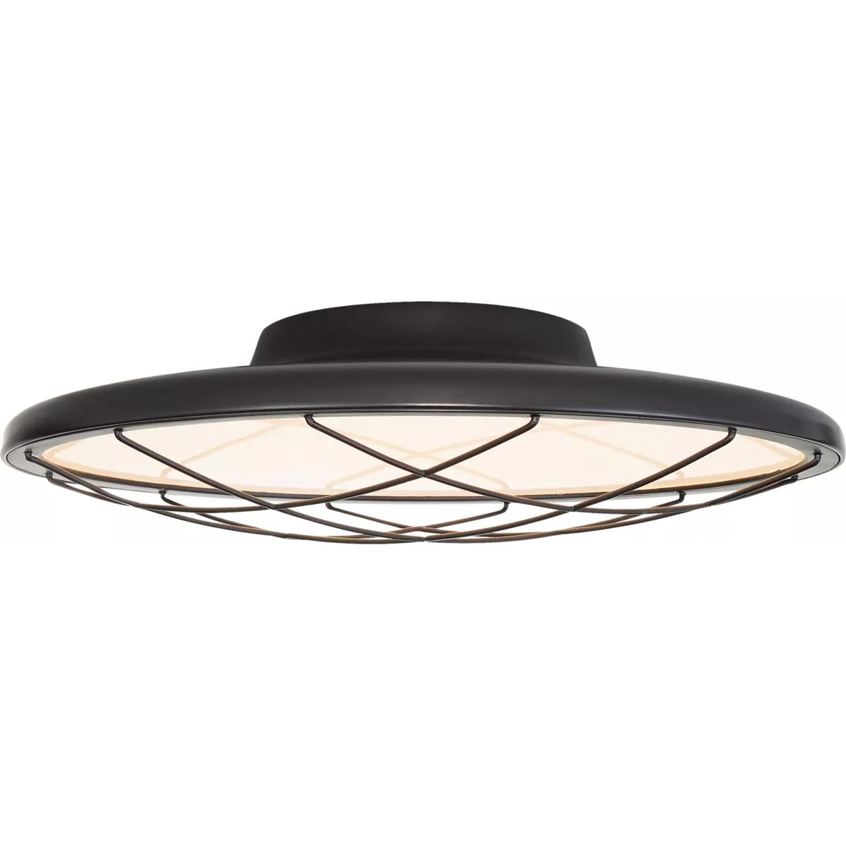 Visual Comfort Signature Collection PB4004MBK Peter Bristol Dot LED 16.5 inch Matte Black Flush Mount Ceiling Light in Matte Bronze