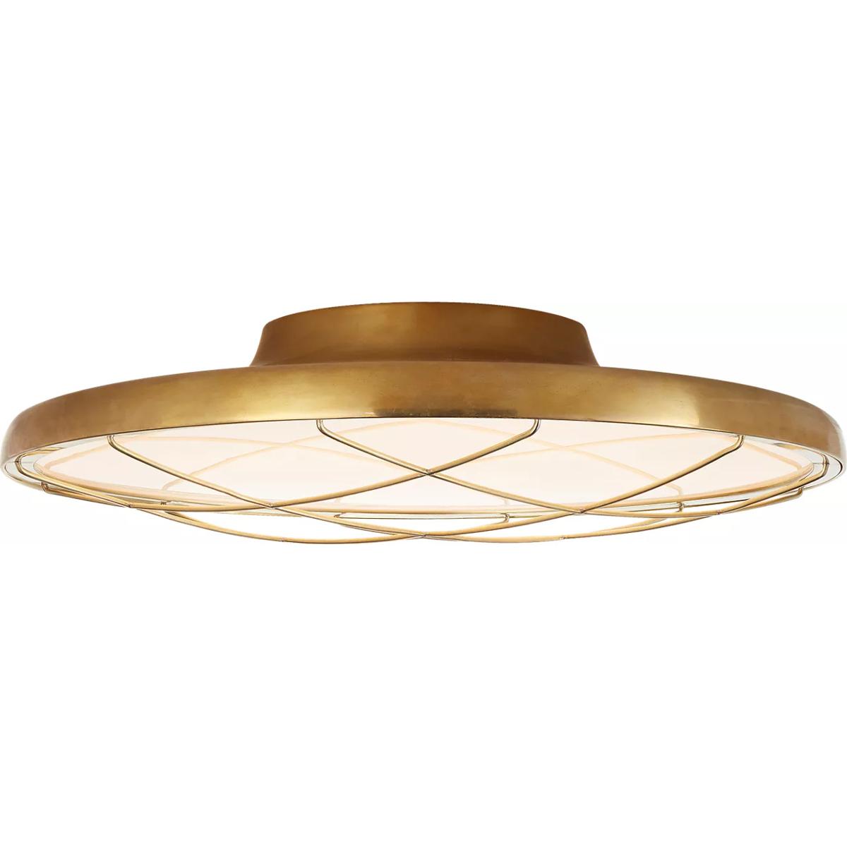 Visual Comfort Signature Collection PB4004NB Peter Bristol Dot LED 16.5 inch Natural Brass Flush Mount Ceiling Light