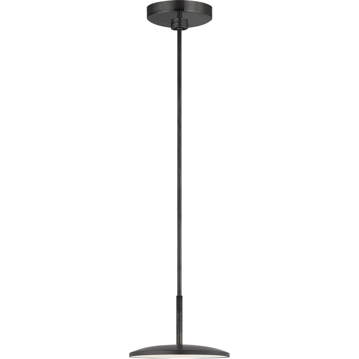 Visual Comfort Signature Collection PB5002MBK Peter Bristol Dot LED 9.5 inch Matte Black Pendant Ceiling Light in Matte Bronze