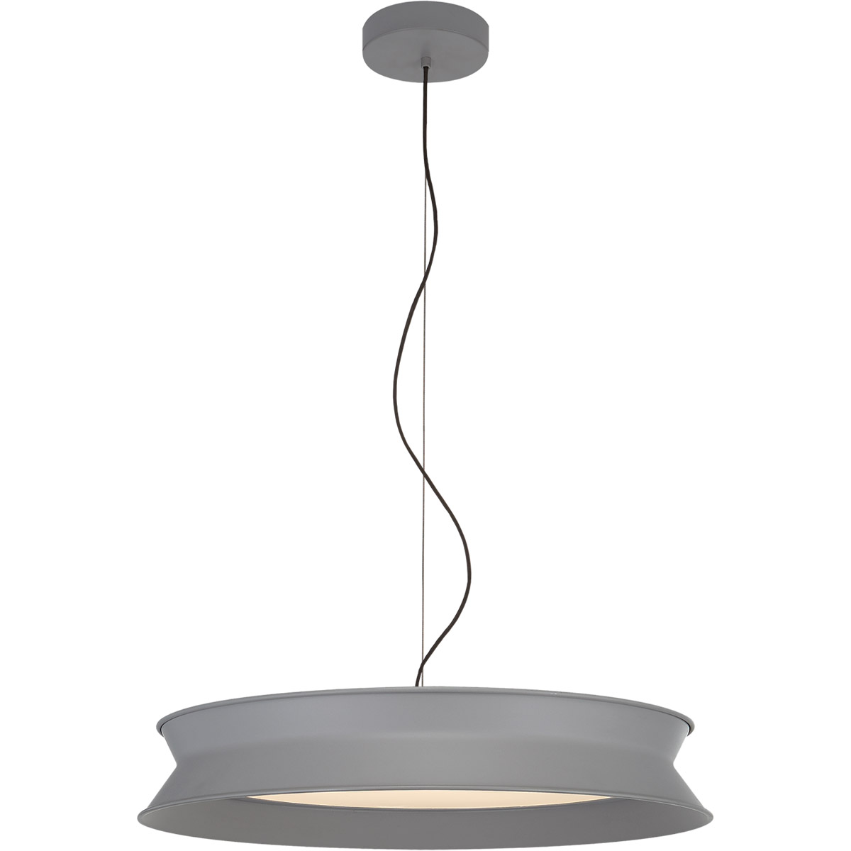 Visual Comfort Signature Collection PB5022STG Peter Bristol 60/40 LED 25.75 inch Stone Gray Pendant Ceiling Light