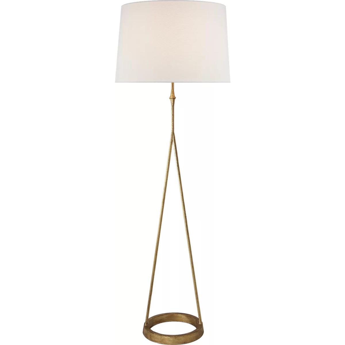 Visual Comfort Signature Collection S1400GI-L Studio VC Dauphine 54 inch 150 watt Gilded Iron Floor Lamp Portable Light in Linen