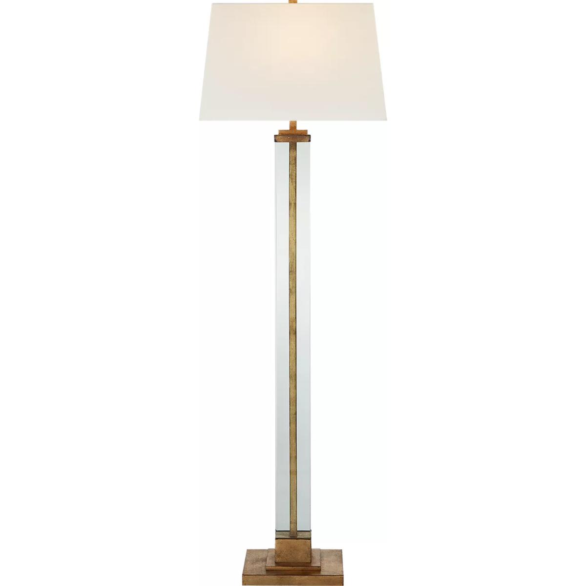 Visual Comfort Signature Collection S1702GI-L Wright 63.25 inch 100 watt Gilded Iron Floor Lamp Portable Light, Large