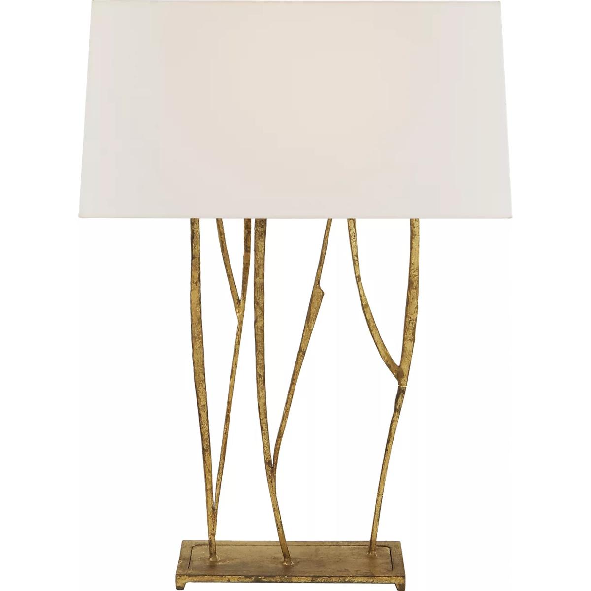 Visual Comfort Signature Collection S3051GI-L Ian K. Fowler Aspen 22.5 inch 60 watt Gilded Iron Console Lamp Portable Light in Linen