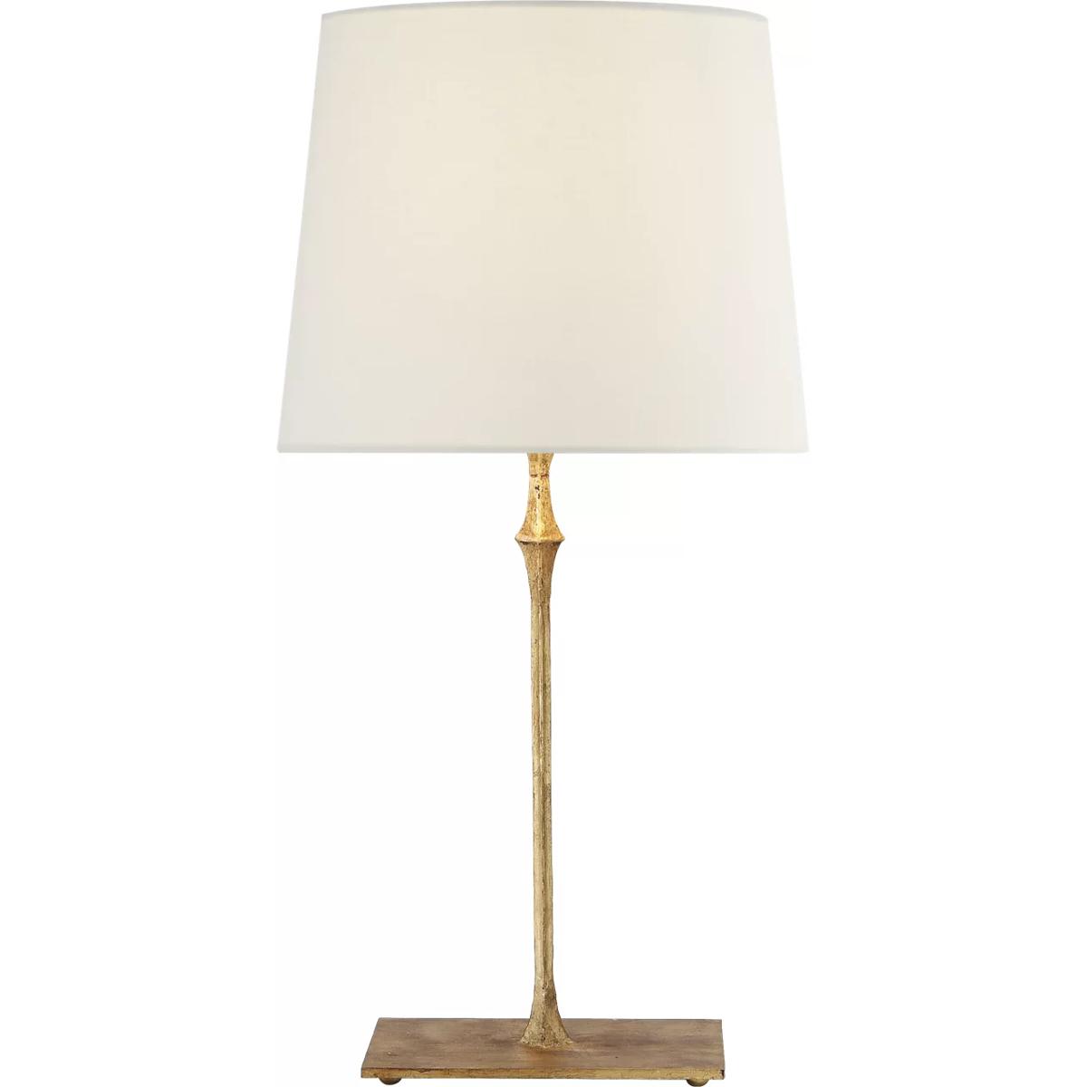 Visual Comfort Signature Collection S3400GI-L Studio VC Dauphine 23.5 inch 100 watt Gilded Iron Bedside Lamp Portable Light in Linen