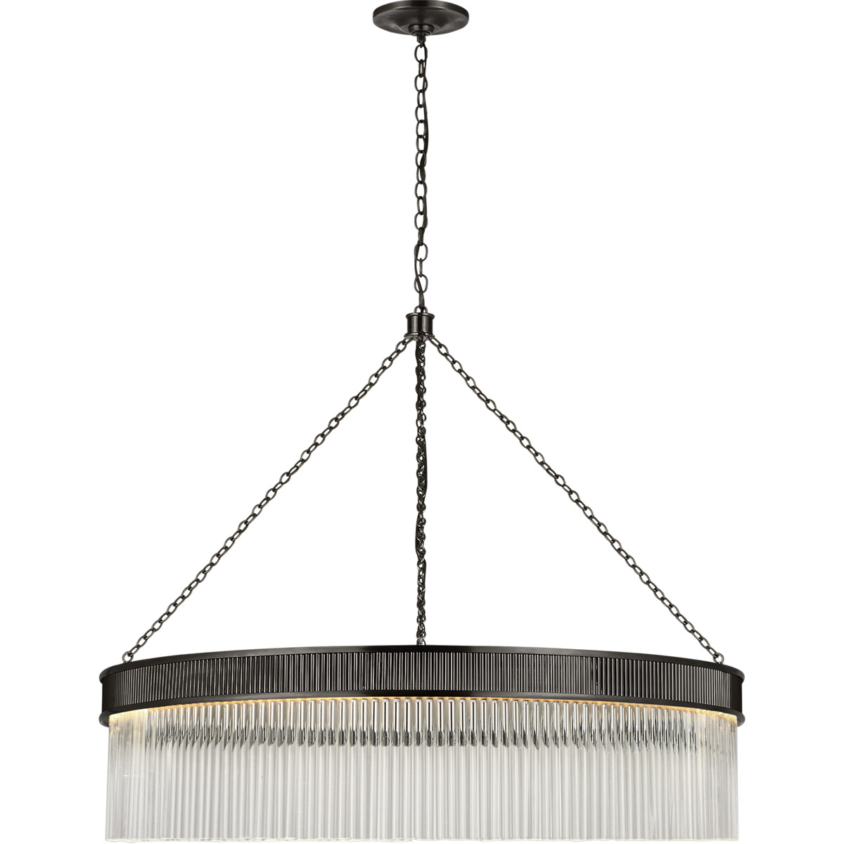 Visual Comfort Signature Collection S5172BZ-CG Marie Flanigan Menil LED 34.25 inch Bronze Chandelier Ceiling Light, Large