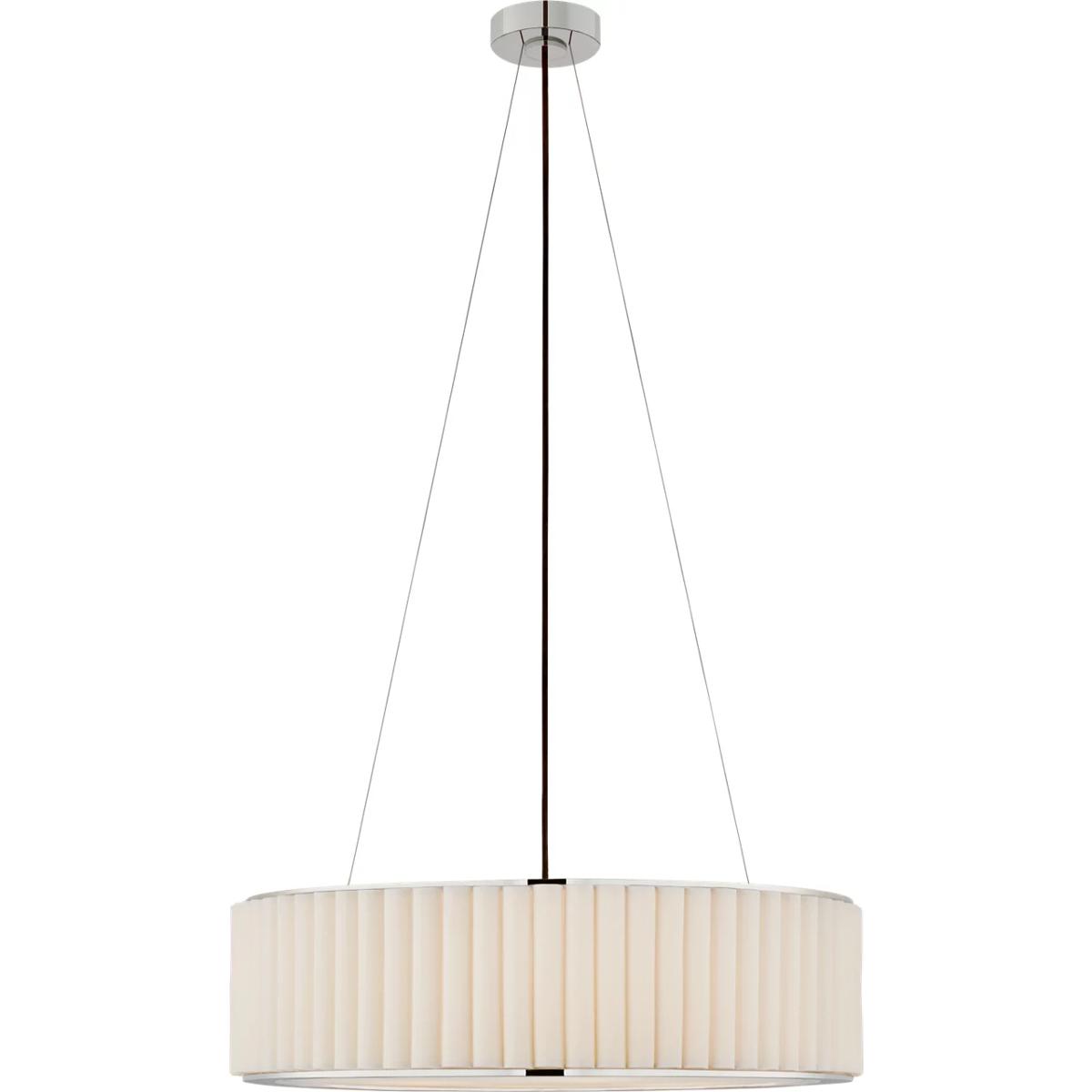 Visual Comfort Signature Collection S5440PN-L Ian K. Fowler Palati 4 Light 28 inch Polished Nickel Hanging Shade Ceiling Light, Large