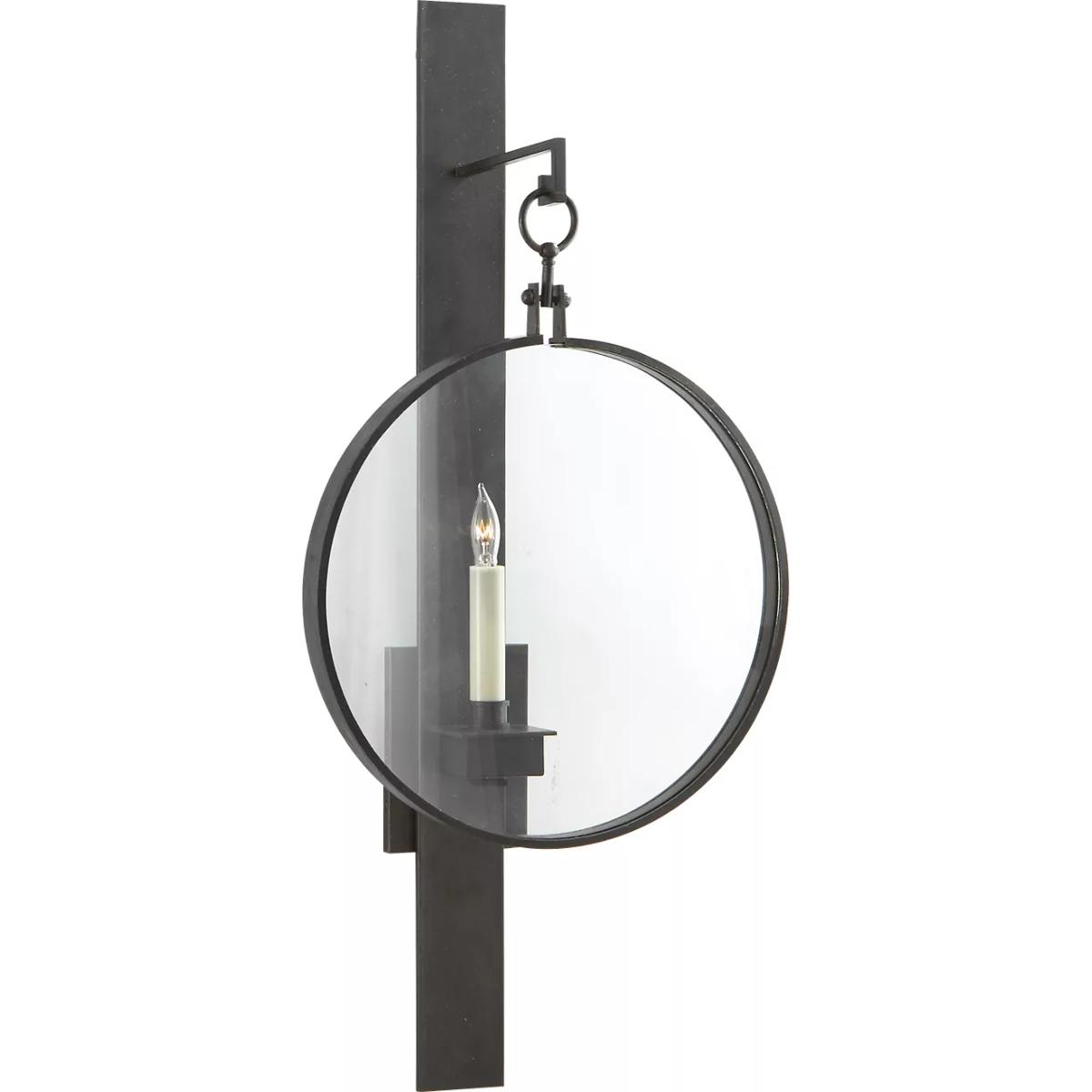 Visual Comfort Signature Collection SK2002AI Suzanne Kasler Alice 1 Light 11.75 inch Aged Iron Sconce Wall Light